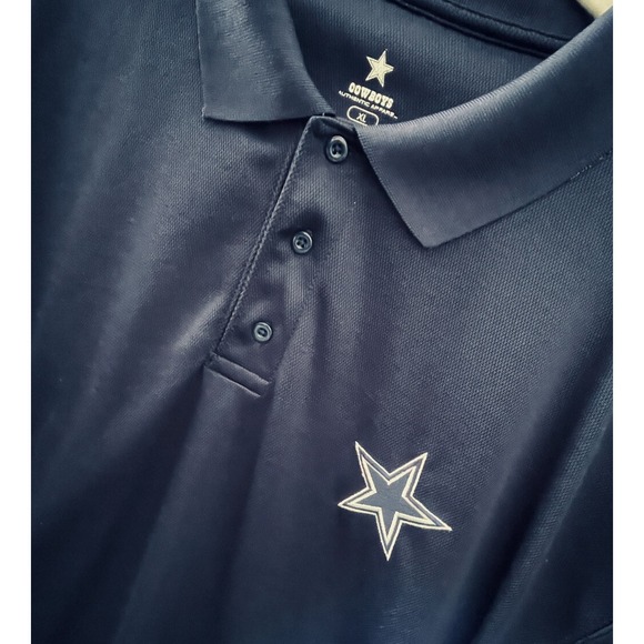 Dallas Cowboys XL Authentic Men's Short Sleeve NFL Polo Embroidered Logo - Picture 1 of 5